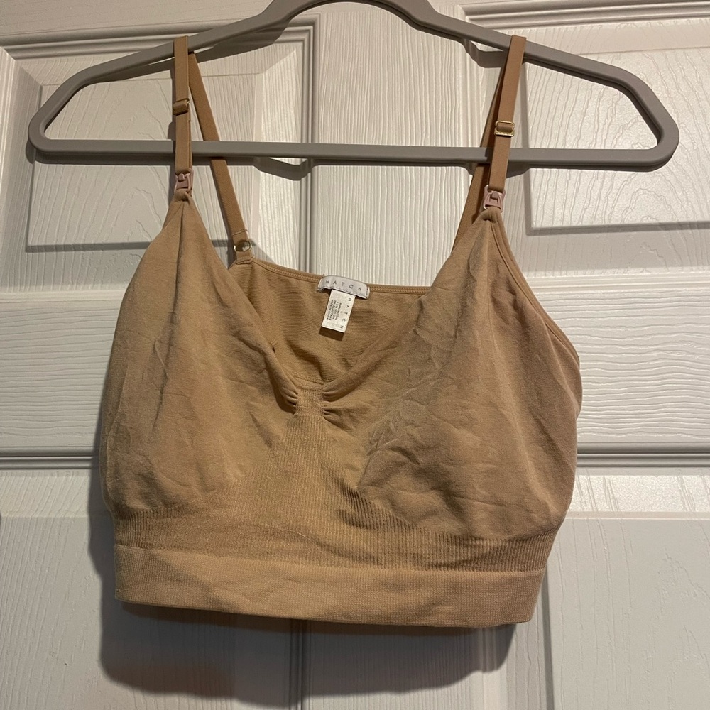 Hatch- The Essential Nursing & Pumping Bra, large, sand/nude color, gently used.